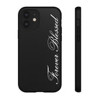 "Forever Blessed" Black Phone Cover