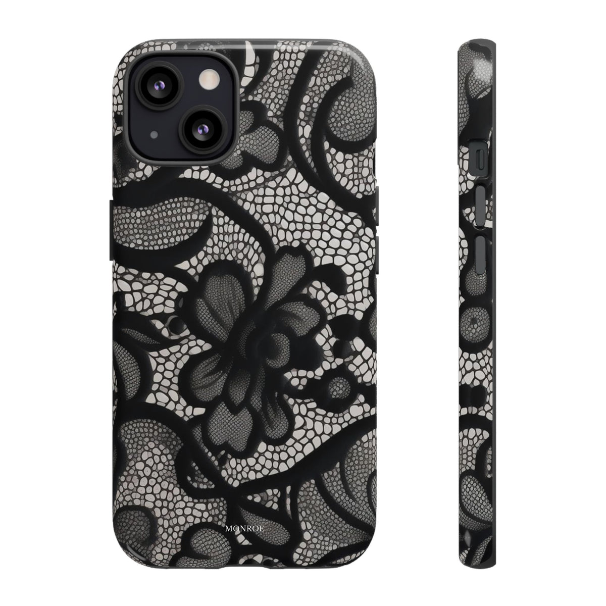 Black Floral Vintage Case