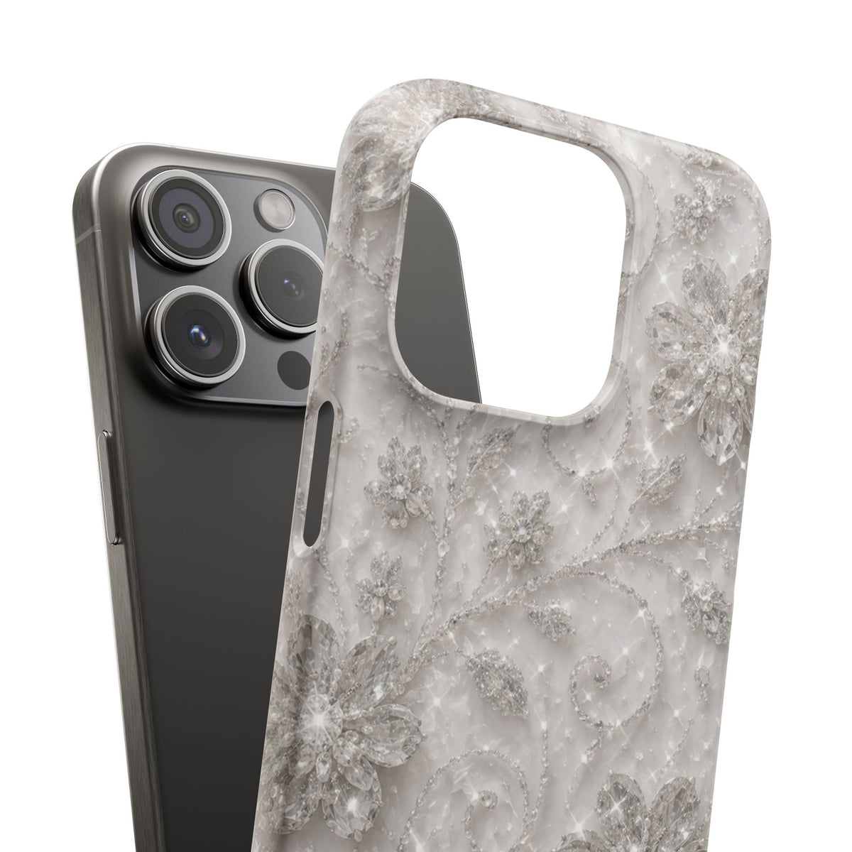 Glittery Floral Case