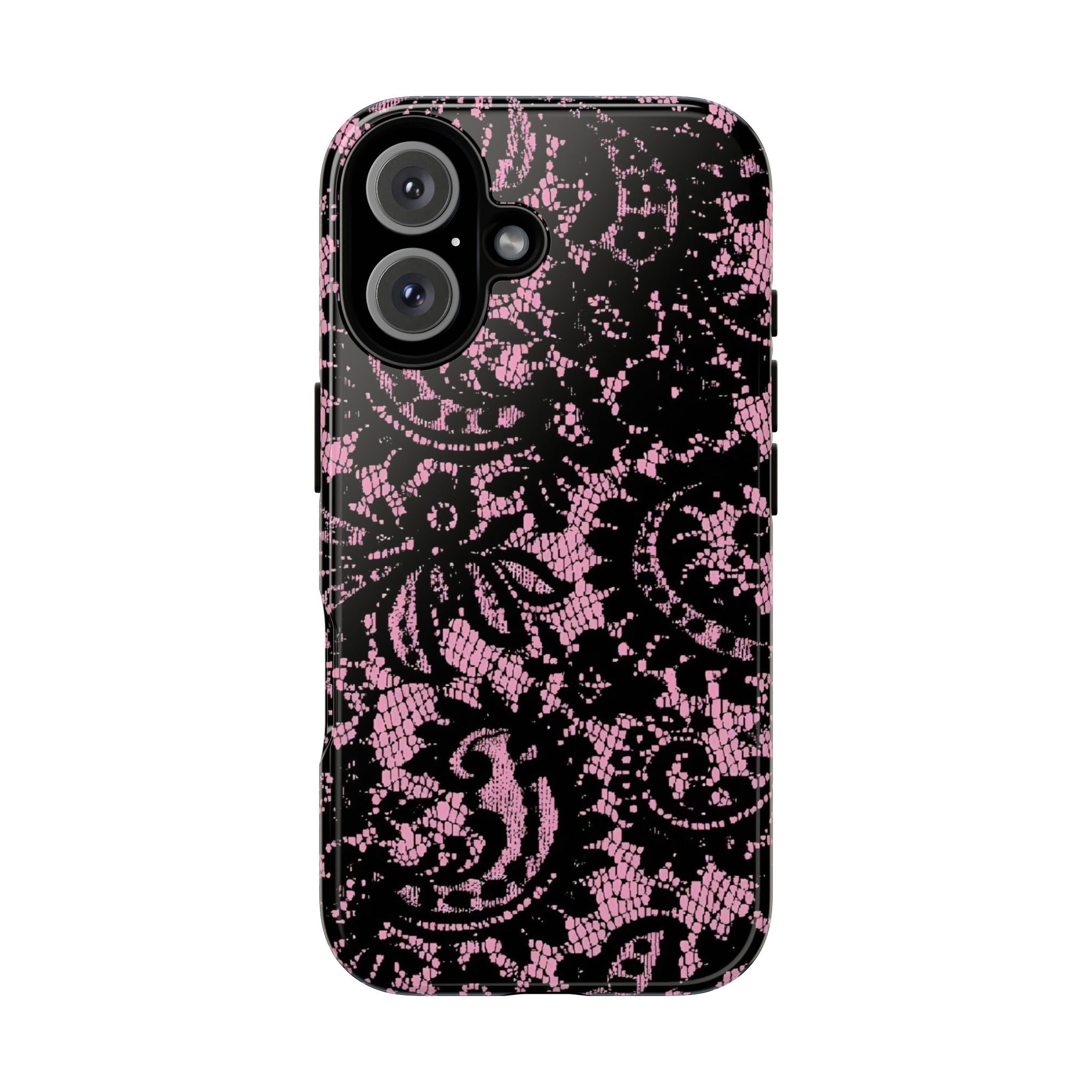 Pink Lace Pattern Tough Phone Case