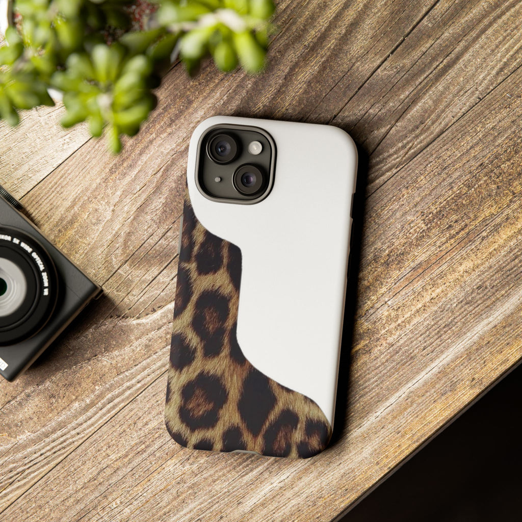 Half Cheetah Print Phone Case