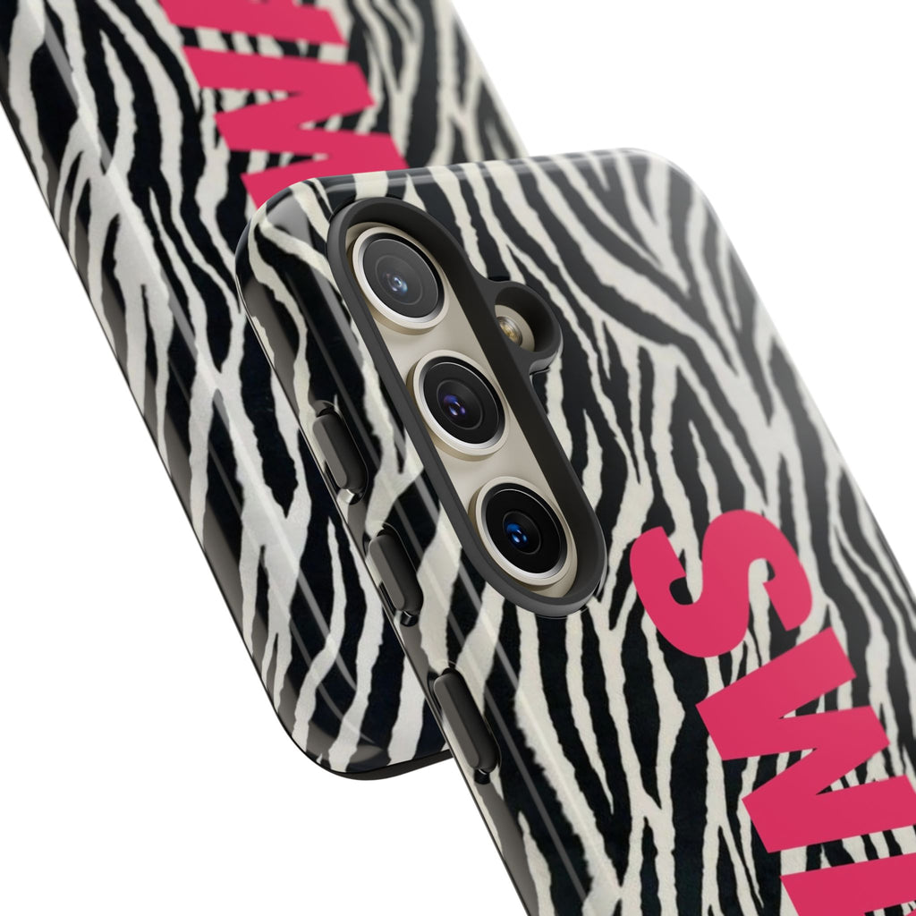 'SWAG' Zebra Print Tough Case