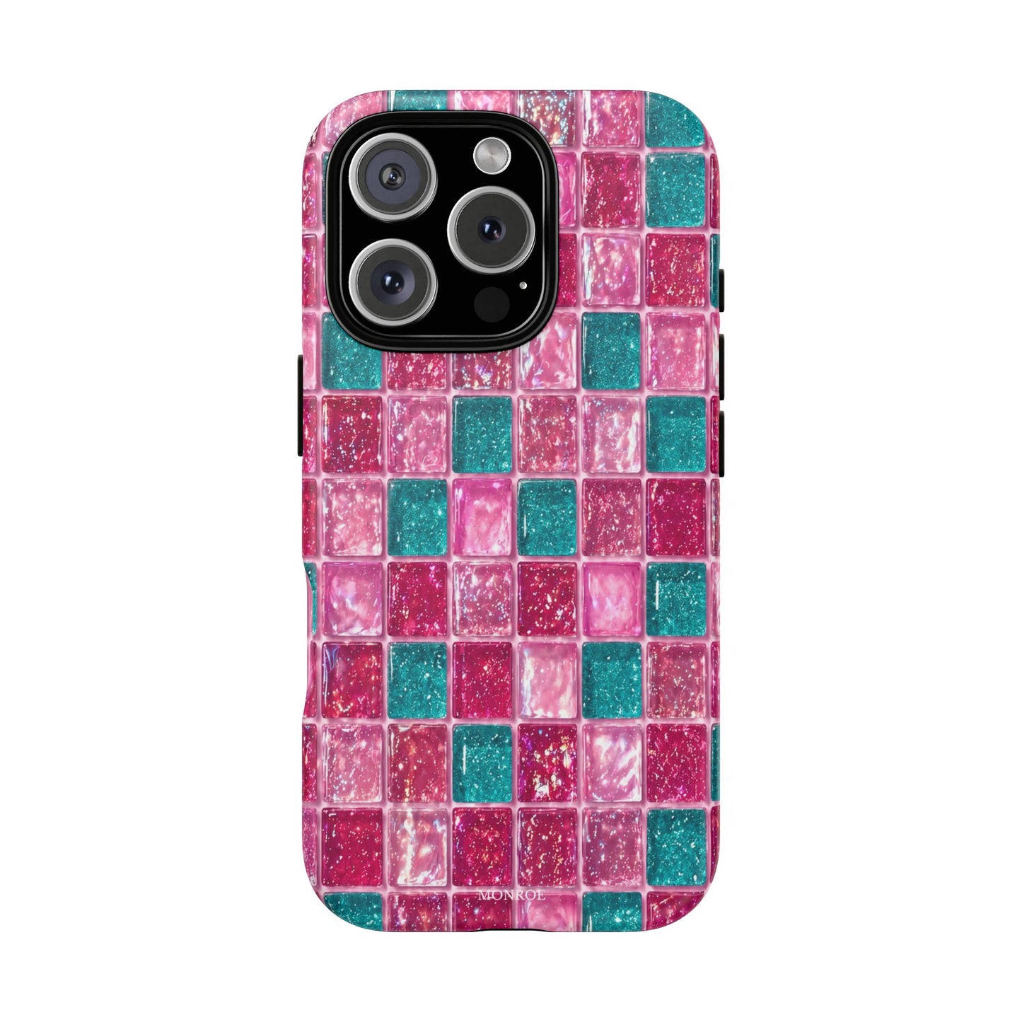 Pink Teal Mosaic Tough Case