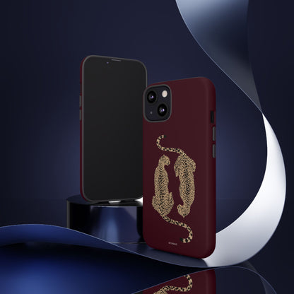Burgundy Cheetah Tough Case