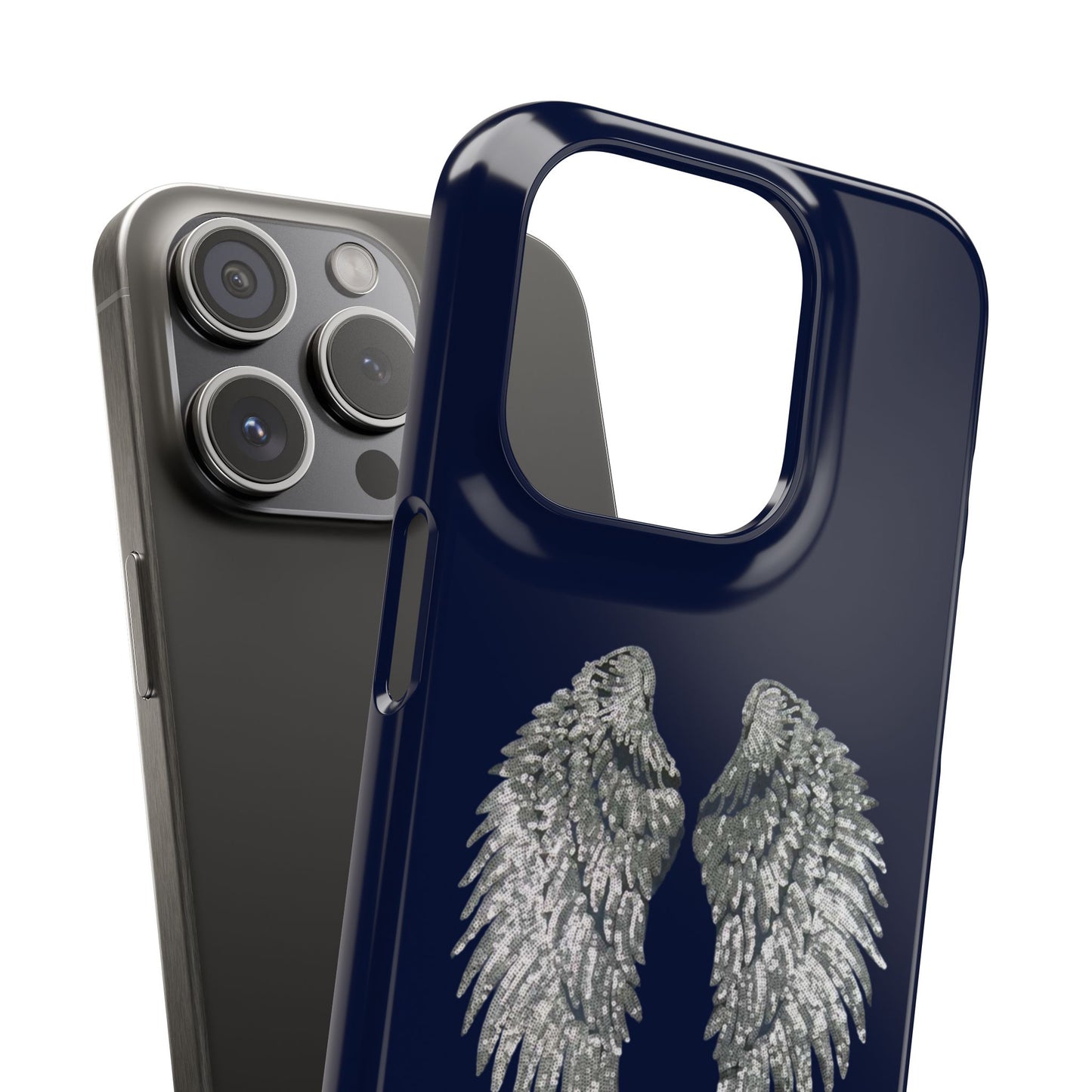 Navy Angel Wings Case