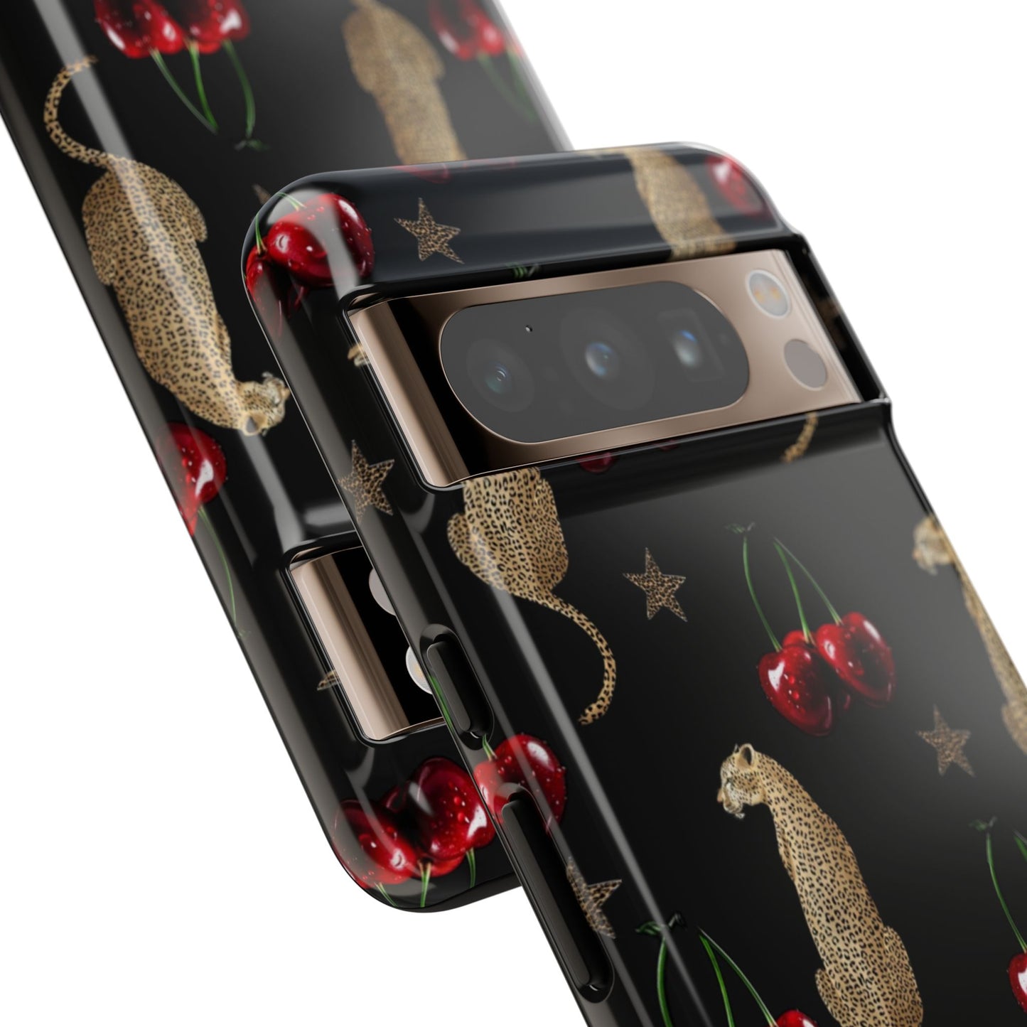 Leopard & Cherry Tough Case
