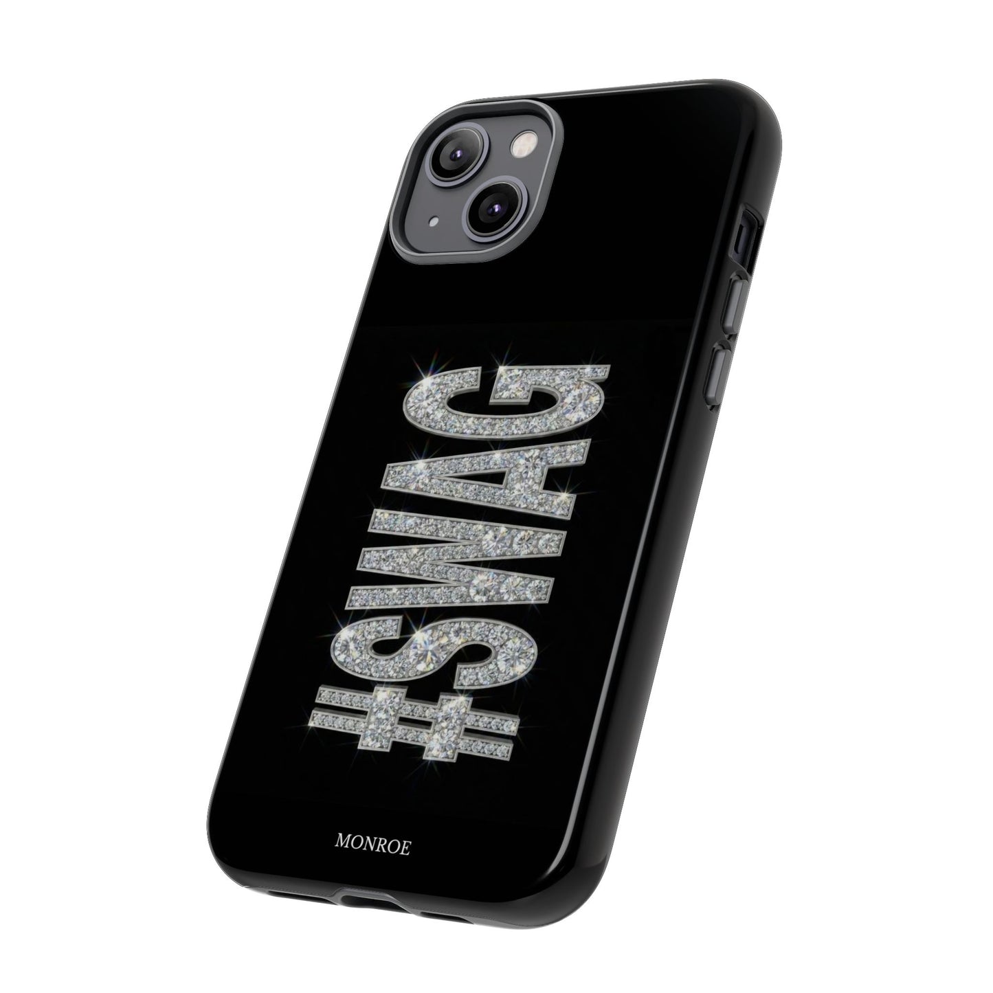 “#SWAG” Black Bling Tough Case
