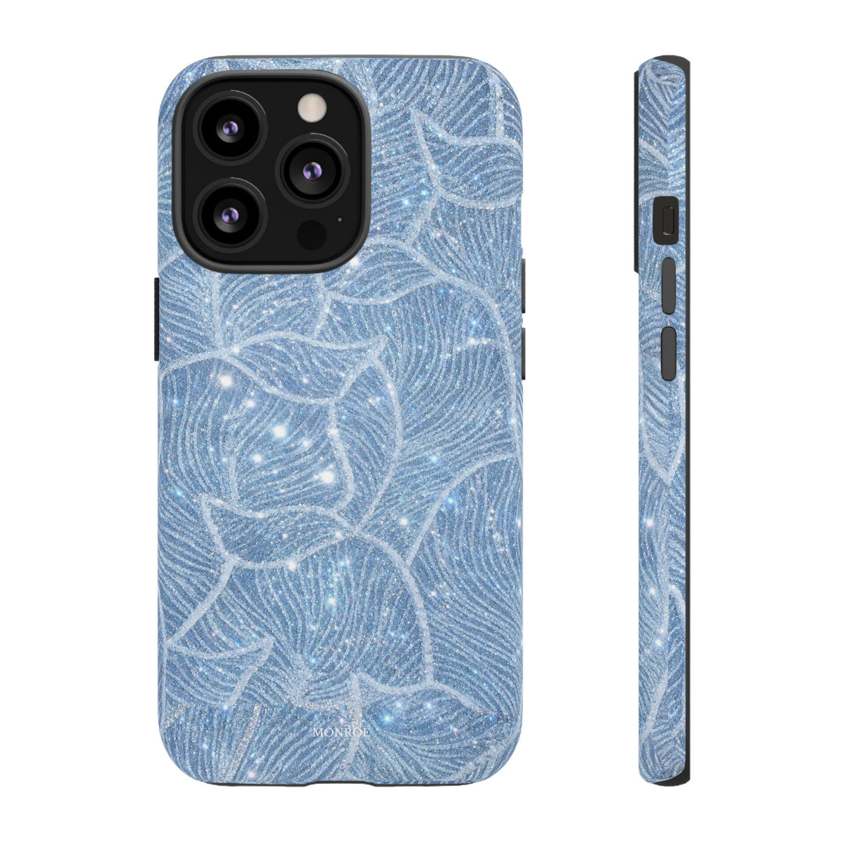 Glacier Blue Floral Tough Case
