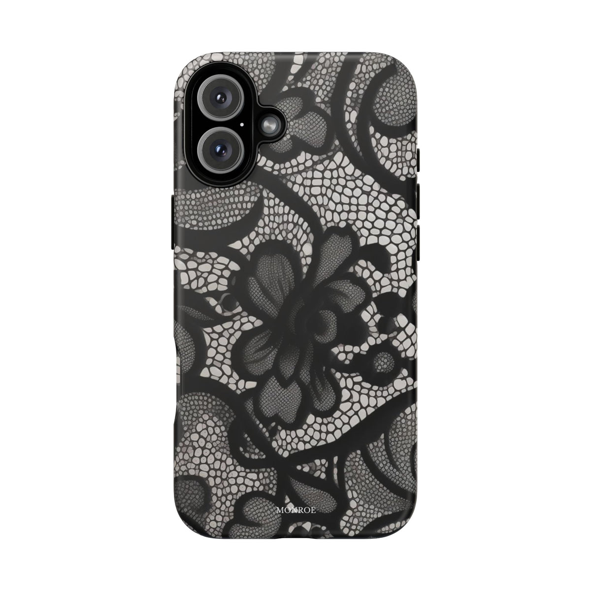 Black Vintage Lace Tough Case