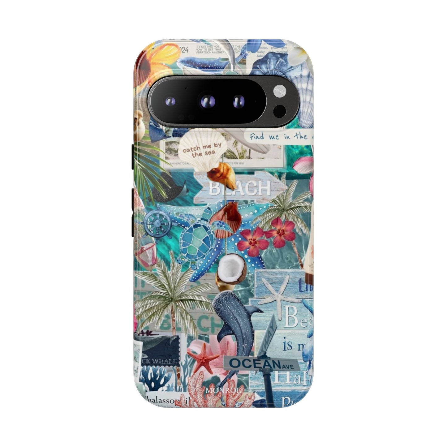 Tropical Beach Collage Tough Case