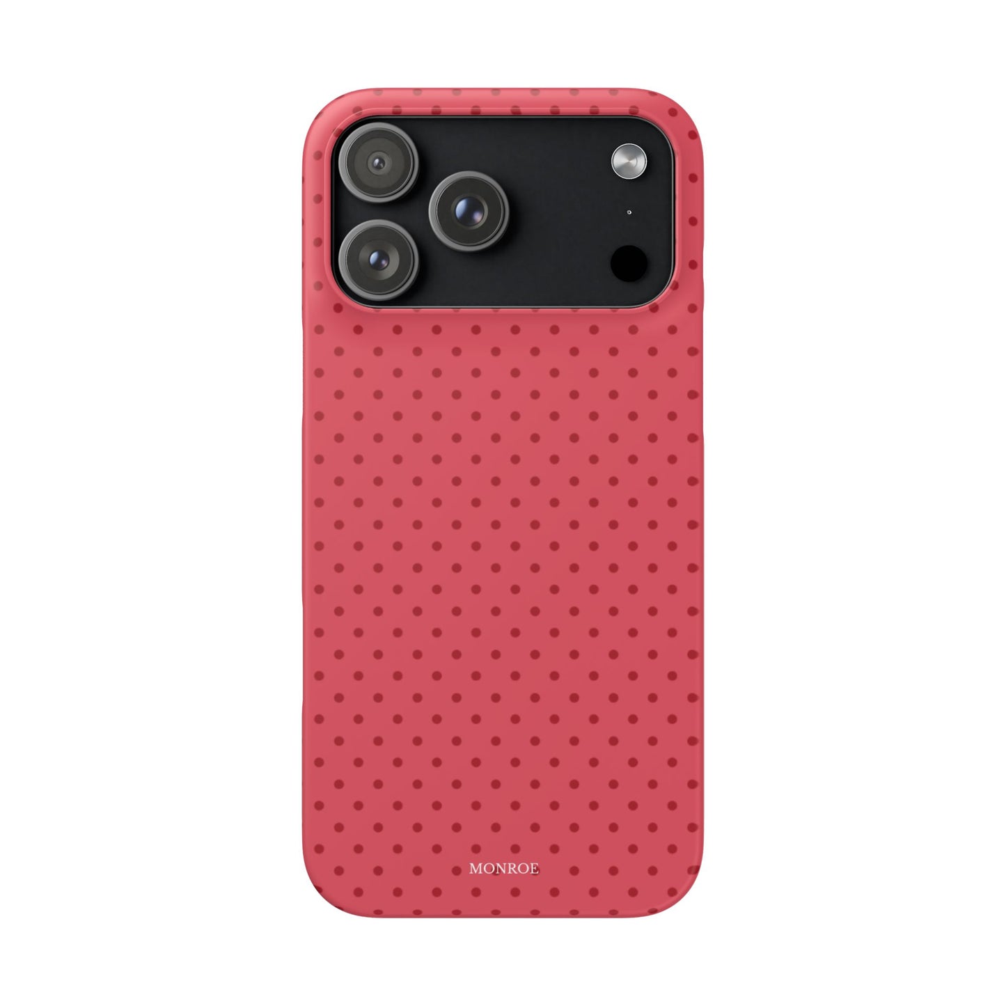 Coral Polka Dot Snap Phone Case