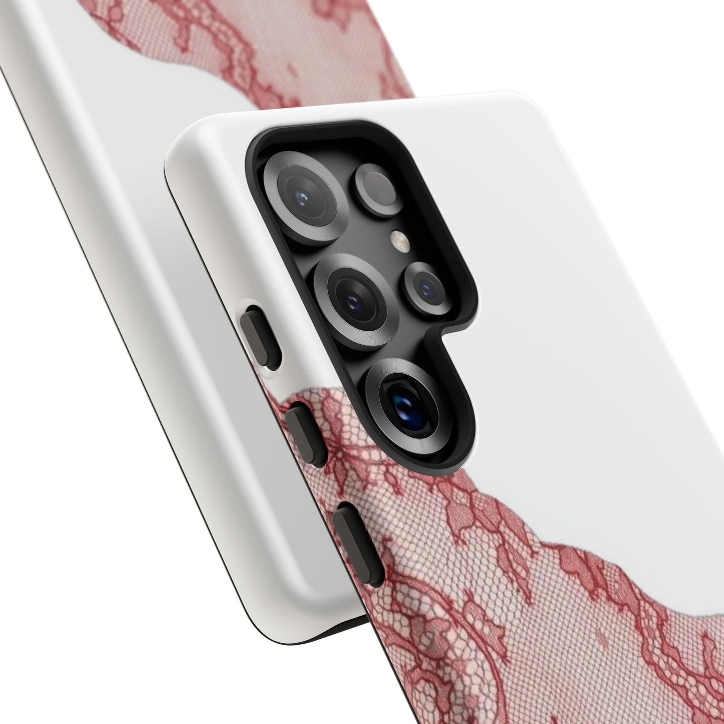 Red Lace Edge Tough Phone Case