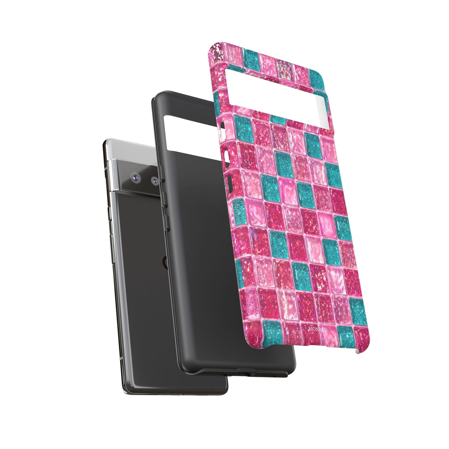 Pink Teal Mosaic Tough Case