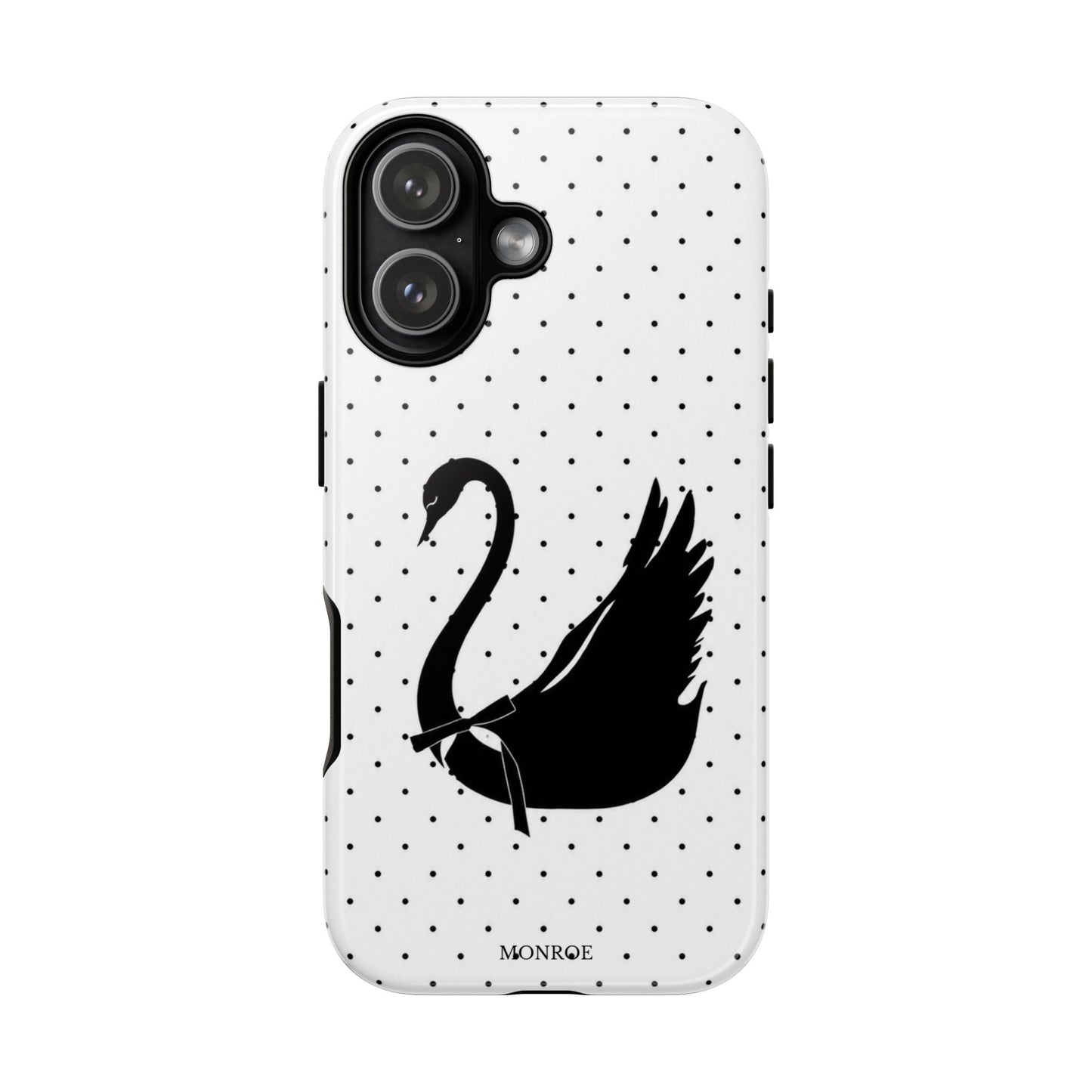 White Swan Polka Dot Tough Case