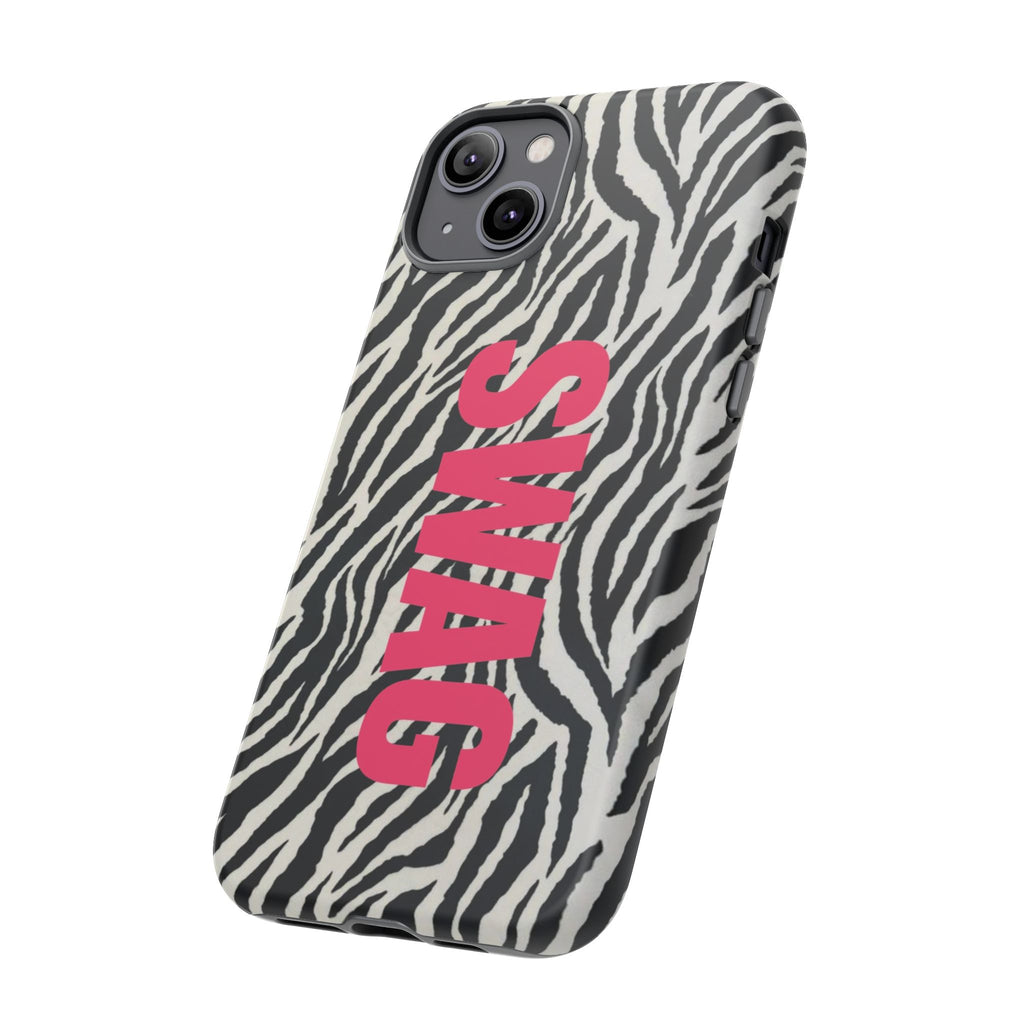'SWAG' Zebra Print Tough Case