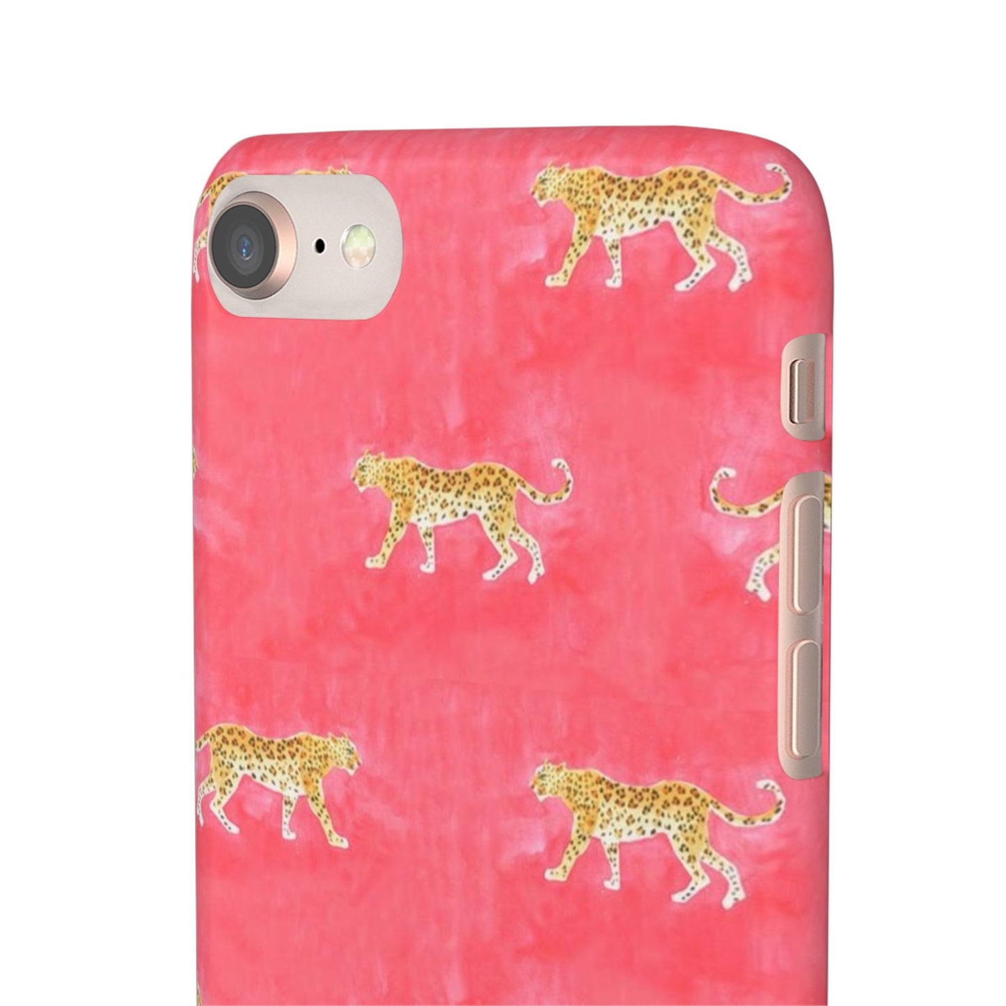 Pink Watercolor Leopard Case