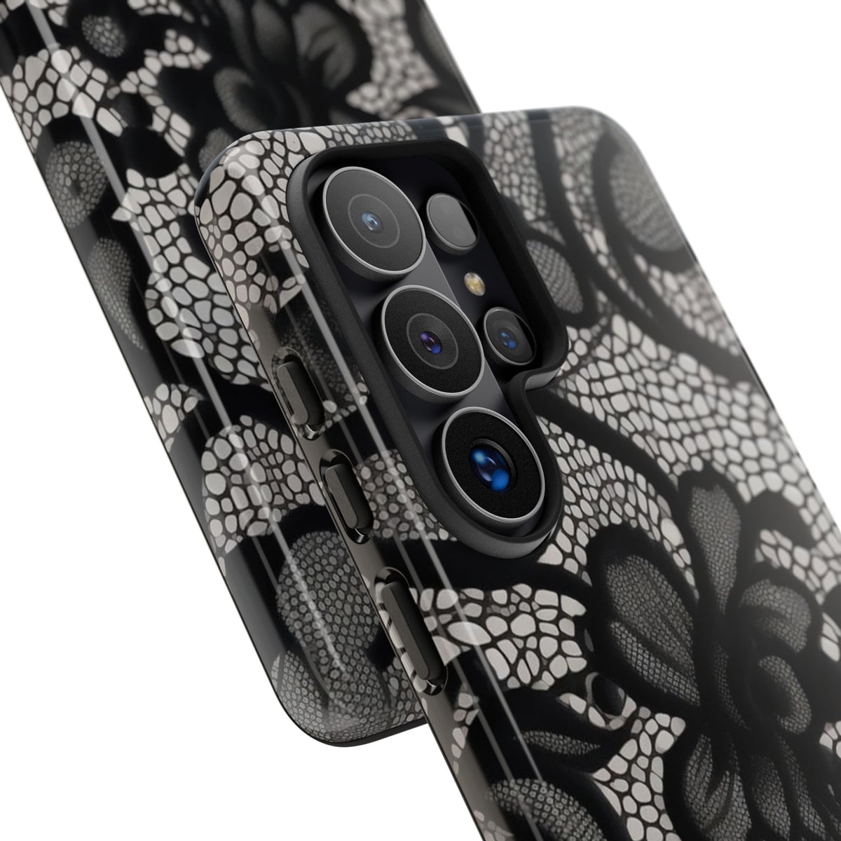 Black Vintage Lace Tough Case