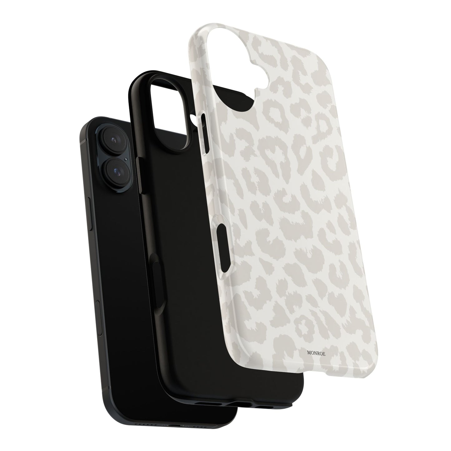 White Leopard Print Tough Case