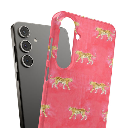 Pink Watercolor Leopard Case