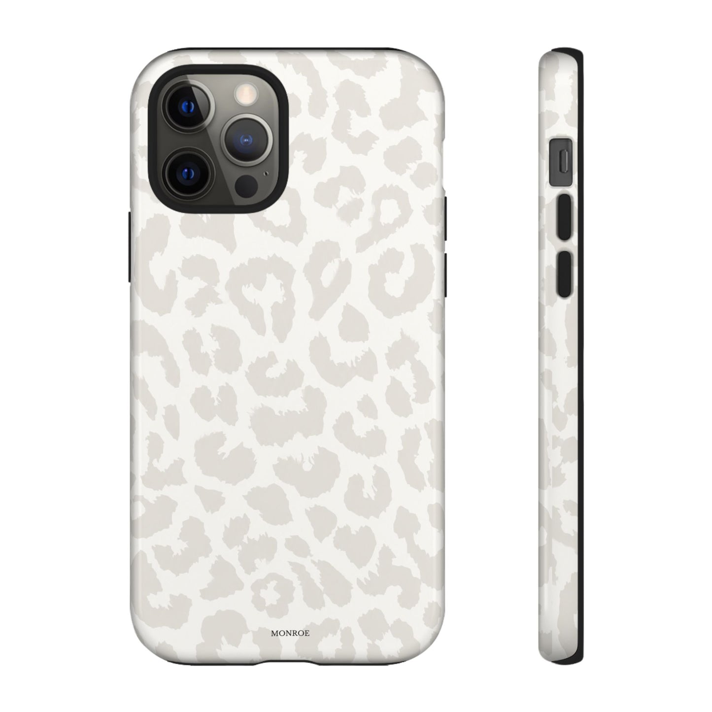 White Leopard Print Tough Case
