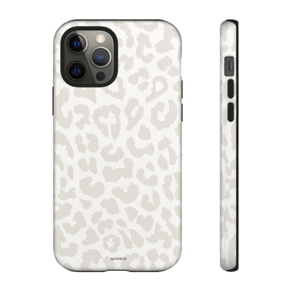 White Leopard Print Tough Case