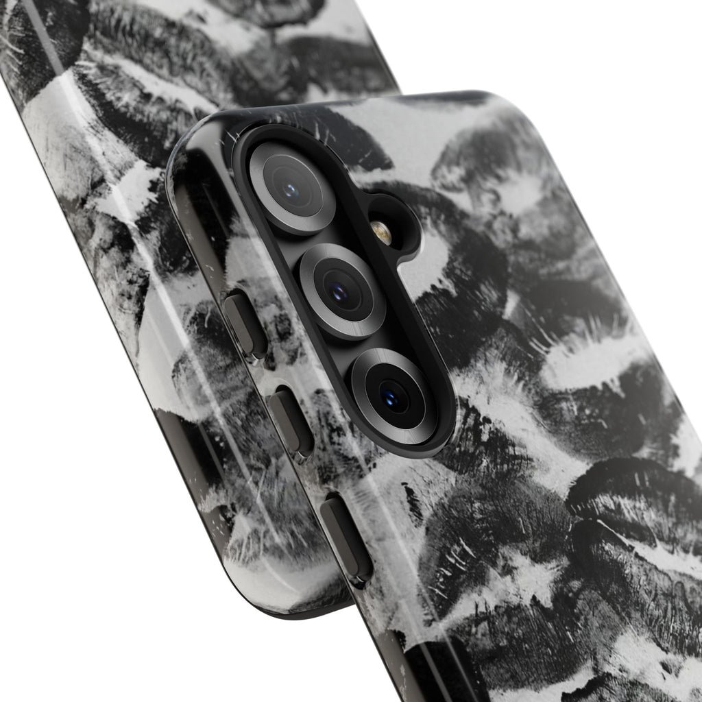 Black and Kiss Design Phone Case