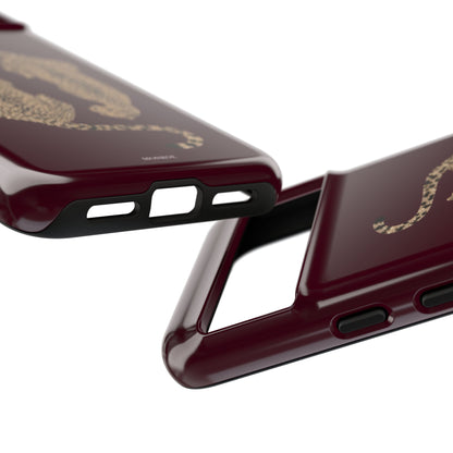 Burgundy Cheetah Tough Case