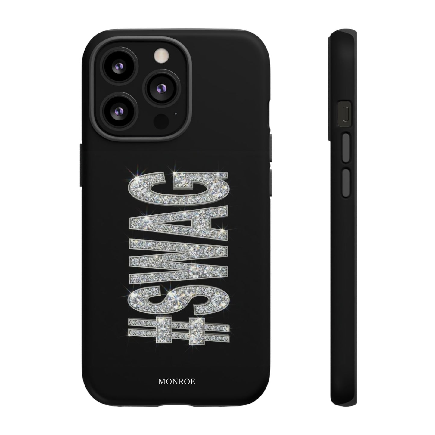“#SWAG” Black Bling Tough Case