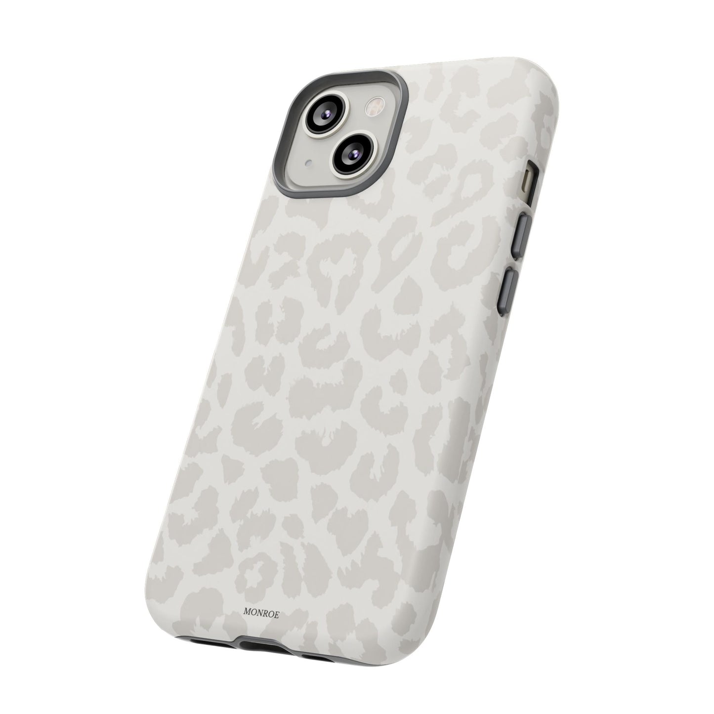 White Leopard Print Tough Case