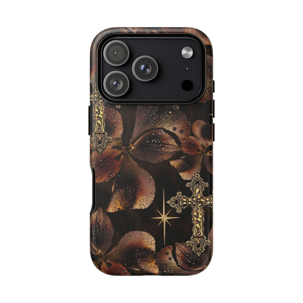Floral Cross Pattern Tough Case