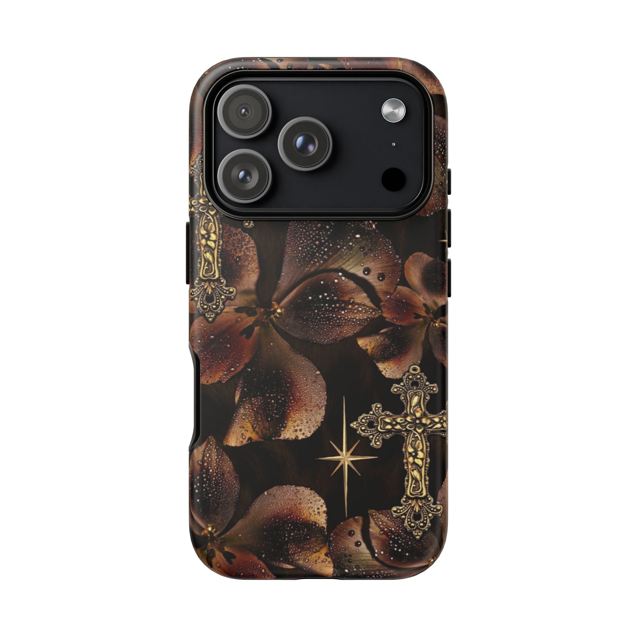 Floral Cross Pattern Tough Case