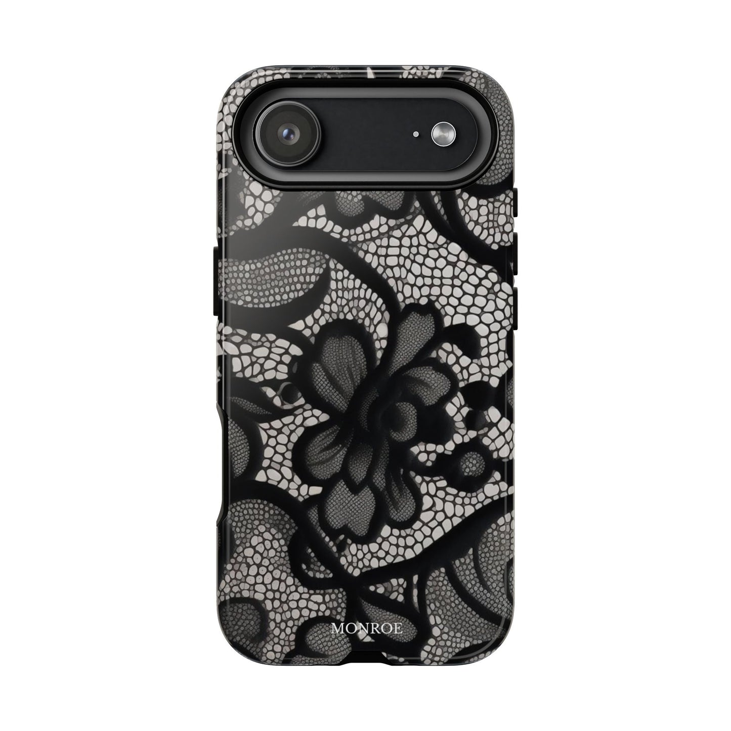 Black Floral Vintage Case