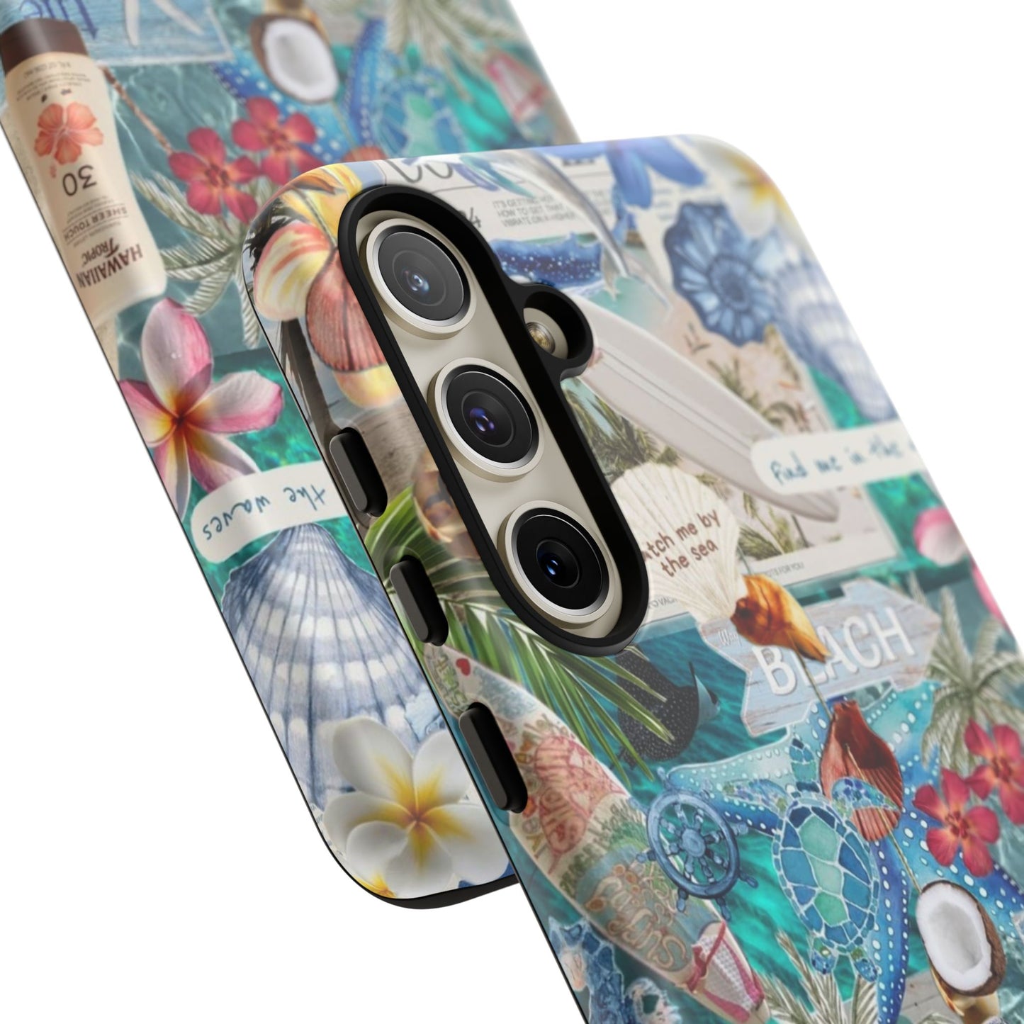 Tropical Beach Collage Tough Case