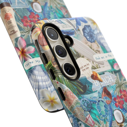 Tropical Beach Collage Tough Case