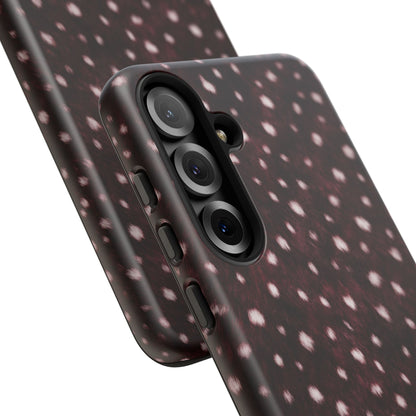 Burgundy Spotted Fur Tough Case