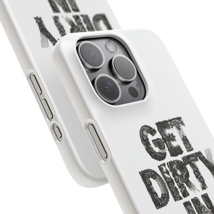 Get Dirty in Paris White Snap Case