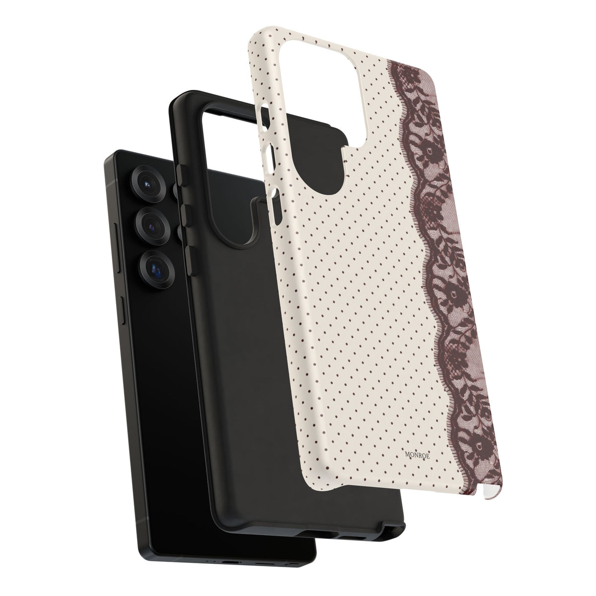 Burgundy Lace Edge Tough Case