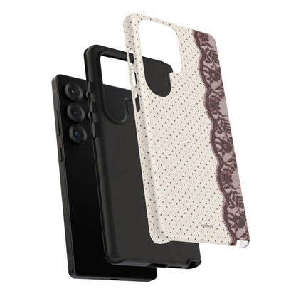 Burgundy Lace Edge Tough Case