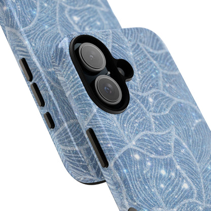 Glacier Blue Floral Tough Case
