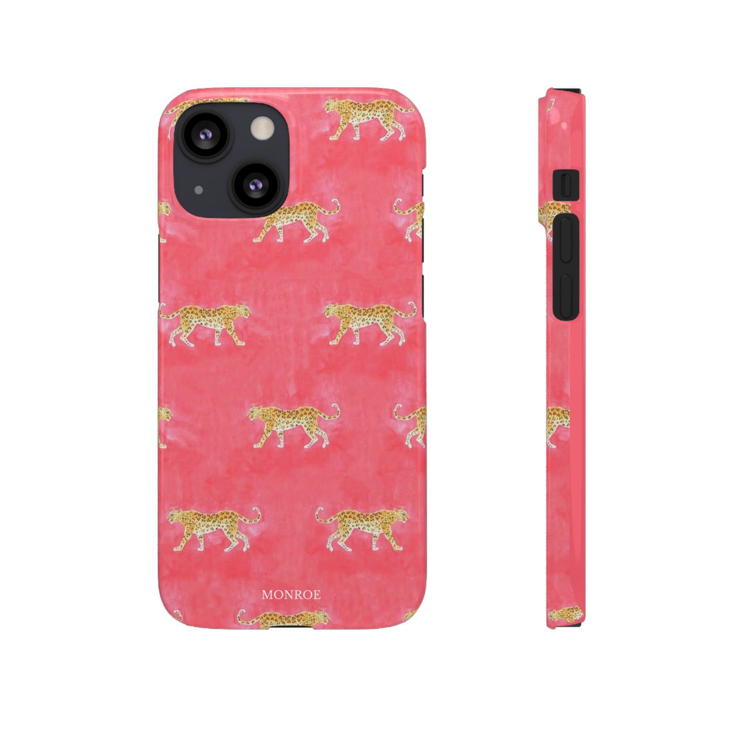 Pink Watercolor Leopard Case