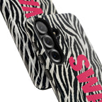 'SWAG' Zebra Print Tough Case