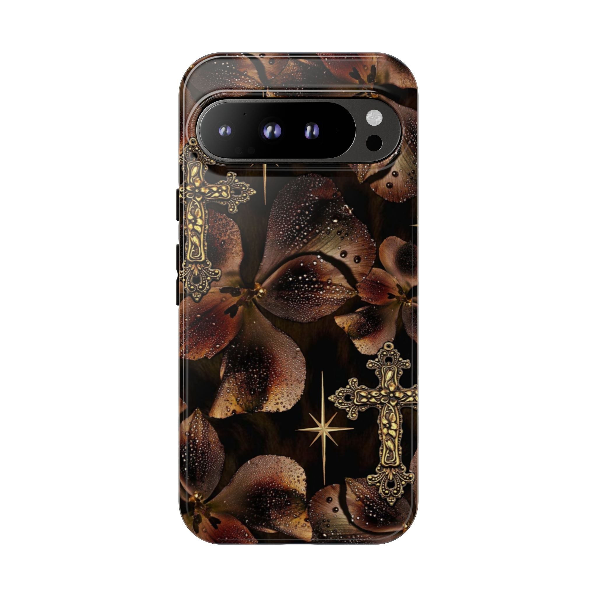 Floral Cross Pattern Tough Case