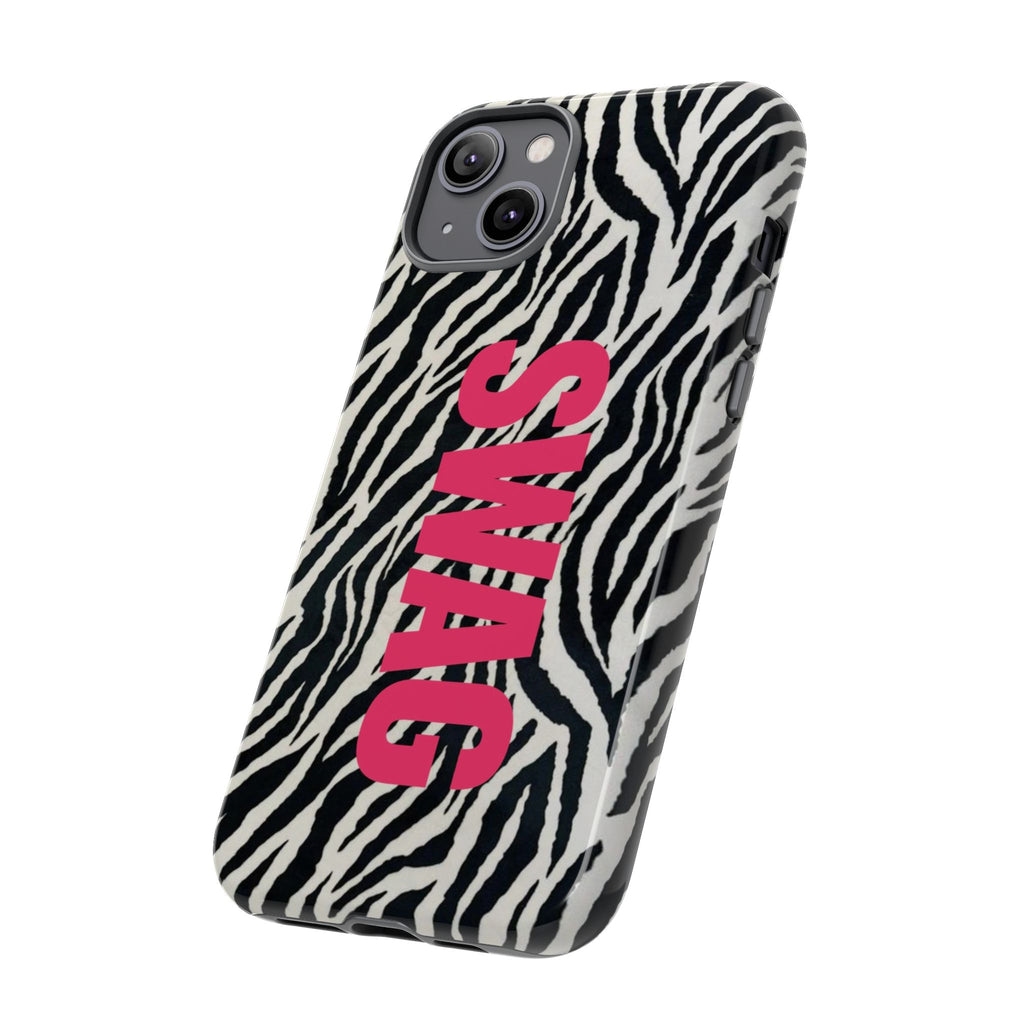 'SWAG' Zebra Print Tough Case