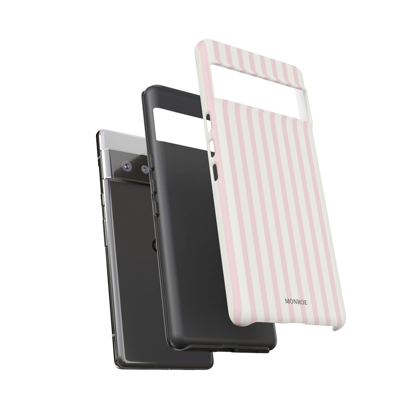 Light Pink Stripe Tough Phone Case