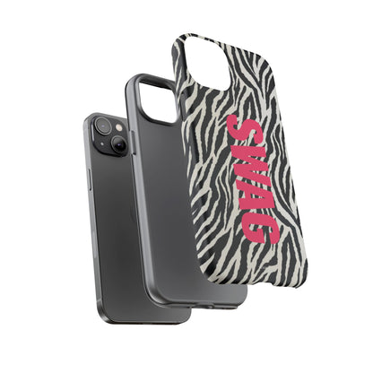 Zebra Print  "SWAG" Tough Case