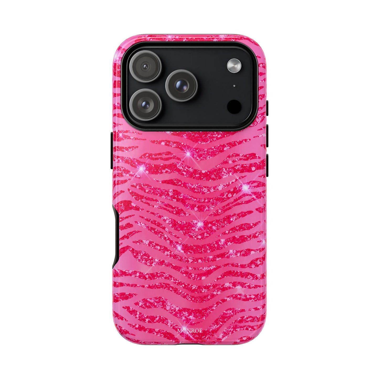 Pink Glitter Zebra Tough Case