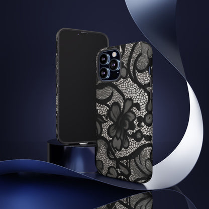 Black Floral Vintage Case