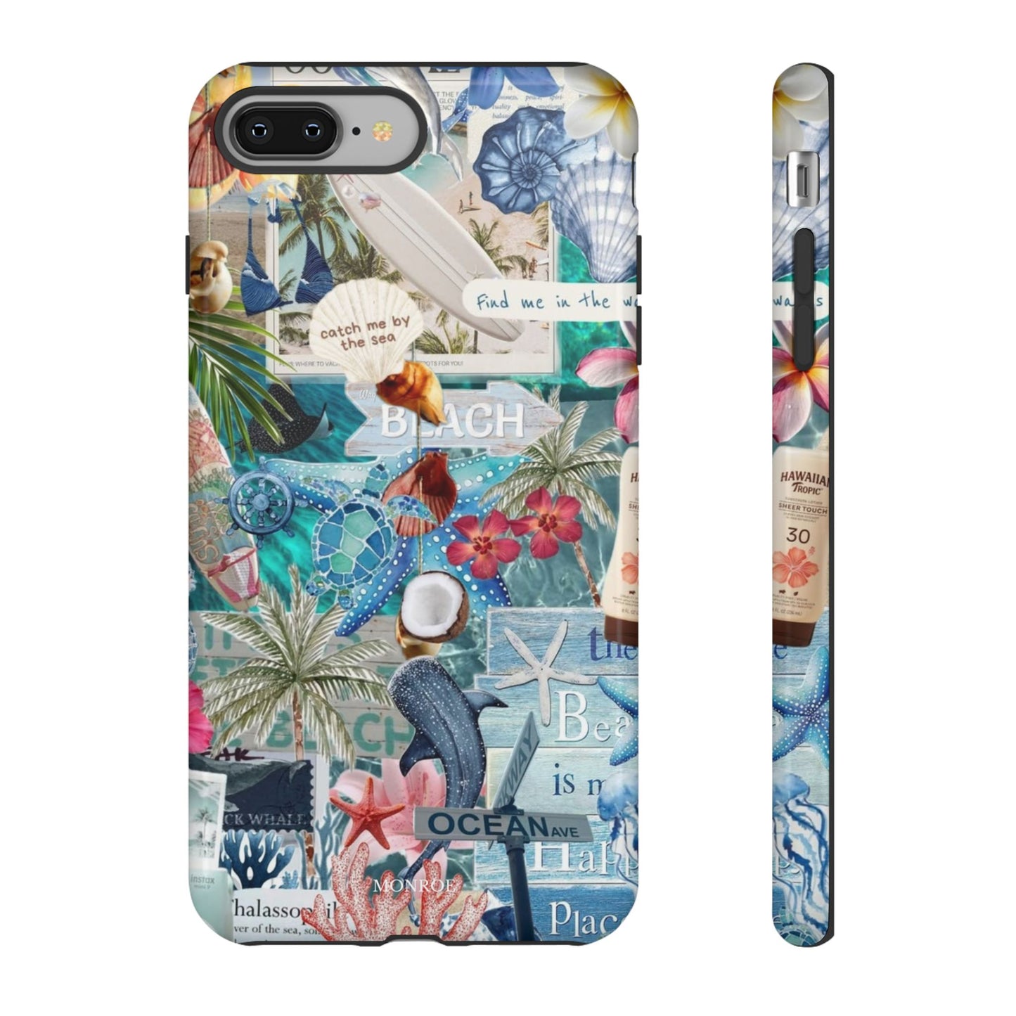 Tropical Beach Collage Tough Case