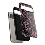 Pink Lace Pattern Tough Phone Case