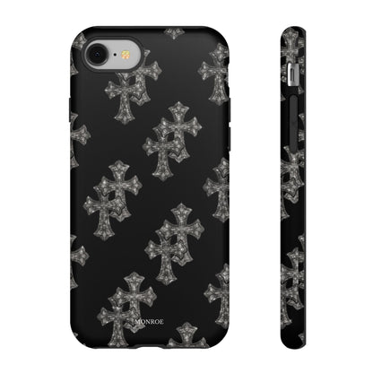 Black Crystal Cross Tough Case